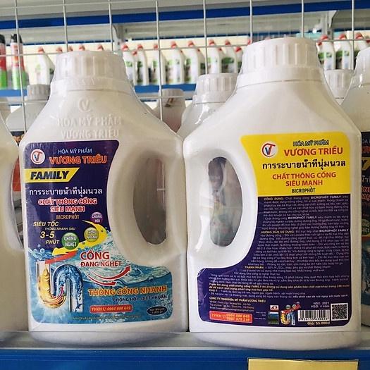 Chất thông bồn cầu, nhà vệ sinh, bồn rửa bát tắc nghẽn siêu mạnh men bể phốt chống hôi diệt khuẩn