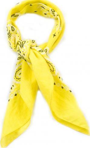 Khăn Bandana Màu Vàng - Mã B010