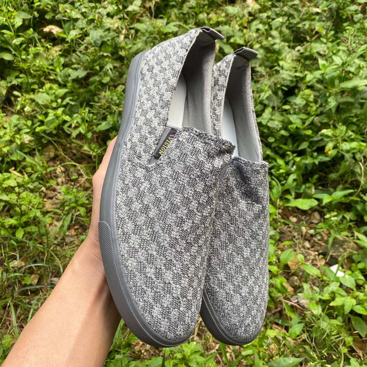 Giày lười vải nam Levo - Slip on nam - Hàng Việt Nam xuất khẩu No KD263