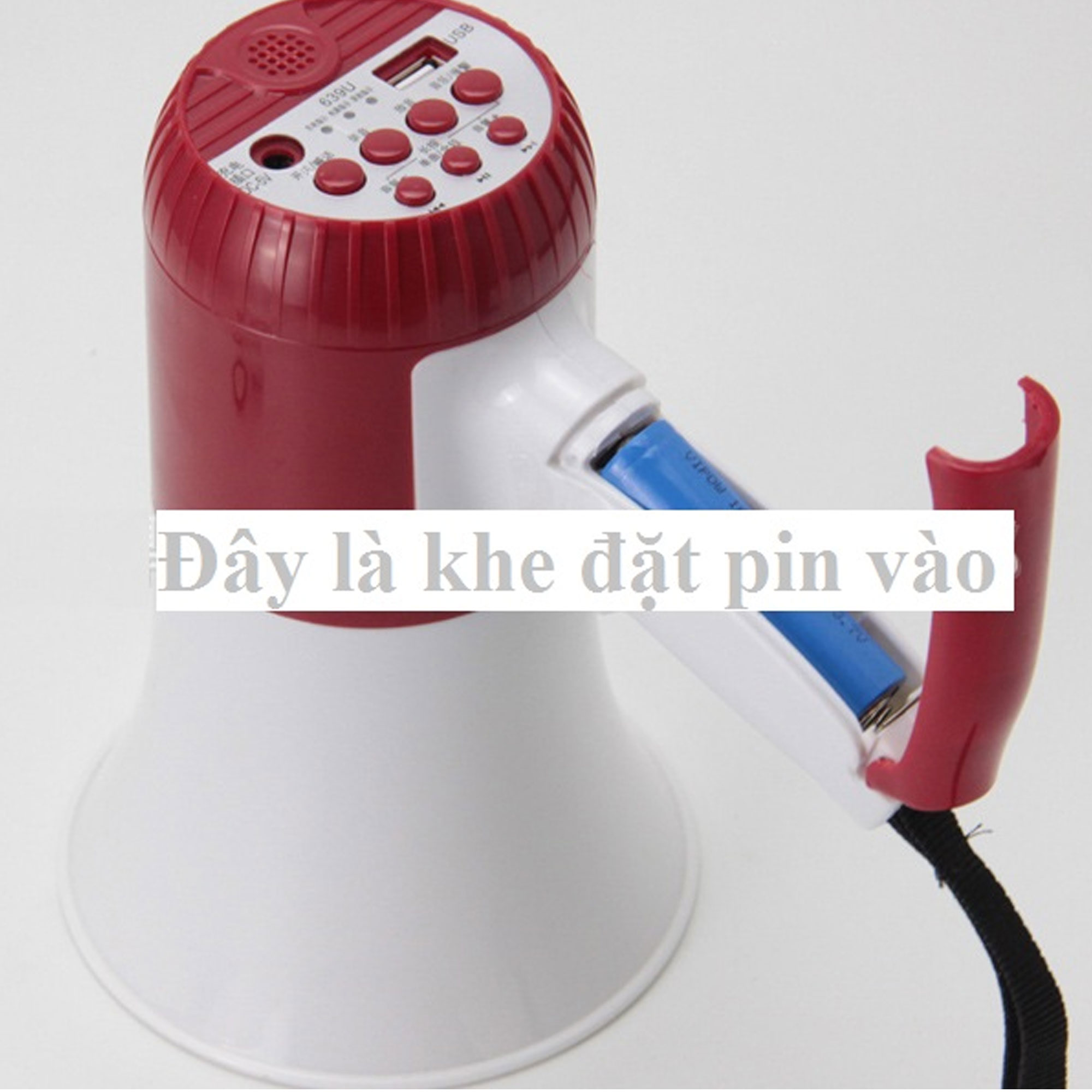 Loa Phóng Đại Âm Thanh - KhoNCC Hàng Chính Hãng – Loại Megaphone Tạo Âm Lớn Phù Hợp Cho Cổ Vũ, Truyền Thông, Bán Rong - KDHS-5792-LoaCT (Màu ngẫu nhiên)