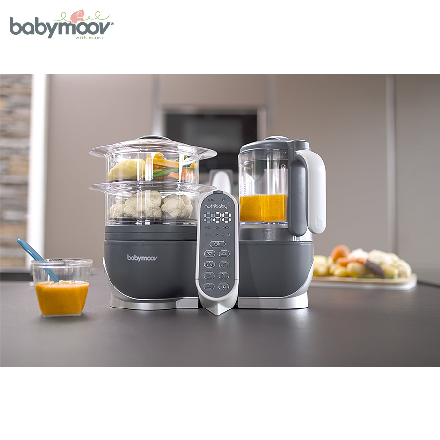 Máy Tiệt trùng Xay Hấp đa năng NUTRIBABY PLUS 5IN1 BABYMOOV - BM14878 (PHÁP)