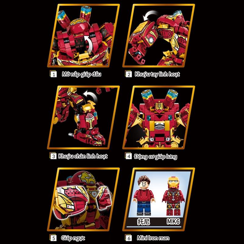 Đồ chơi Lắp ráp Hulkbuster MK4, LY76077 Marvel Superheroes, Xếp hình thông minh, Mô hình siêu anh hùng