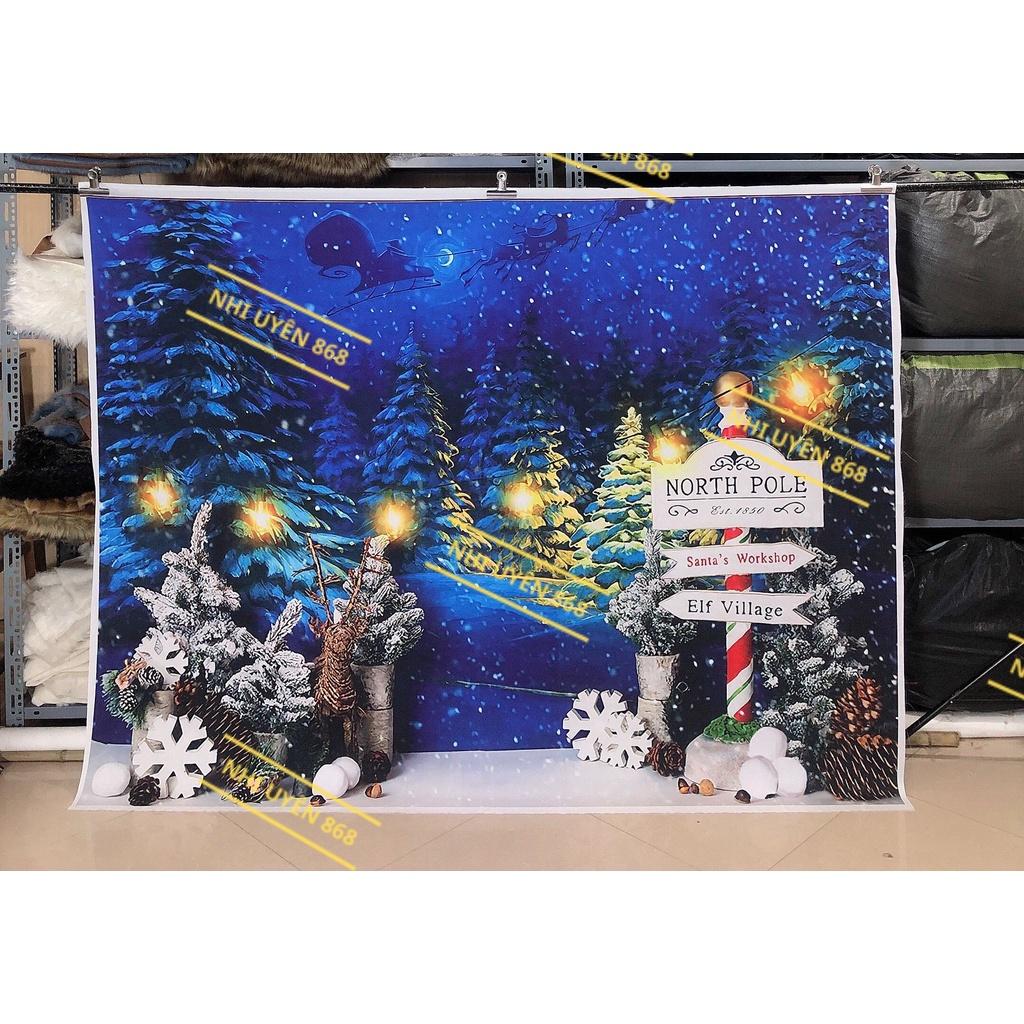 Thảm vải chụp ảnh / Thảm vải treo tường / Tranh vải decor chủ đề giáng sinh/ Noel