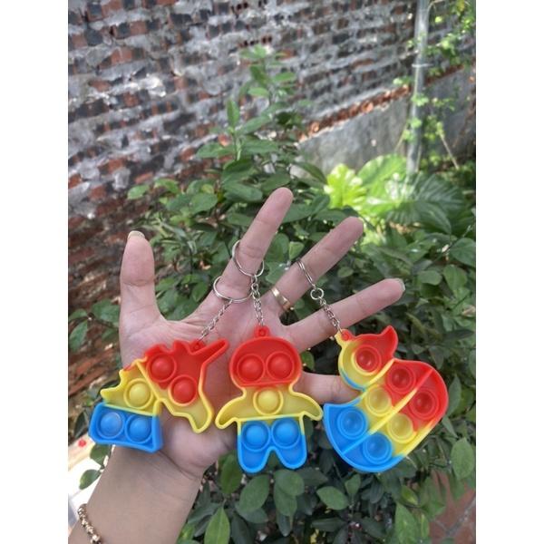 Móc khoá đồ chơi popit mini siêu CUTE, XẢ STRESS mang theo đc mọi nơi