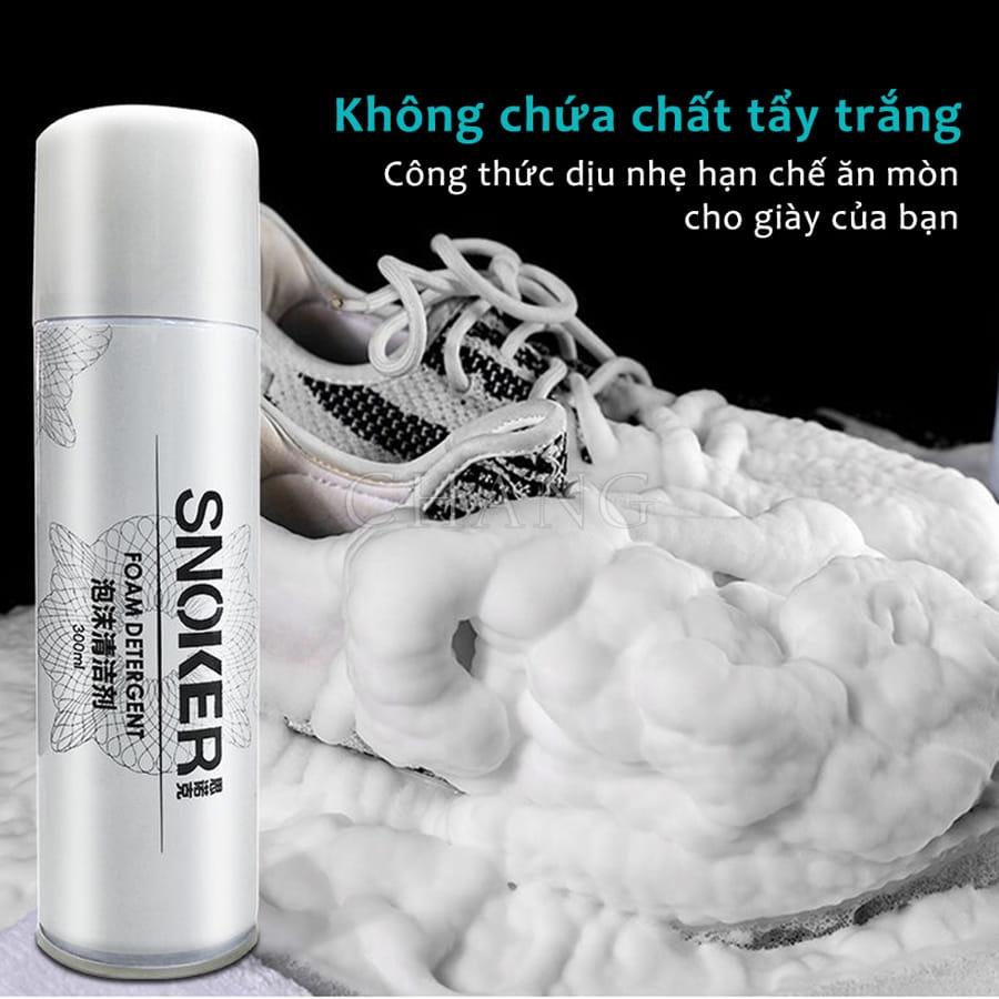 Chai Vệ Sinh Giày, Bình Xịt Tạo Bọt Tuyết Snoker Làm Sạch Và Tẩy Trắng Giày Dép, Túi Xách, Ghế Sofa, Đồ Da