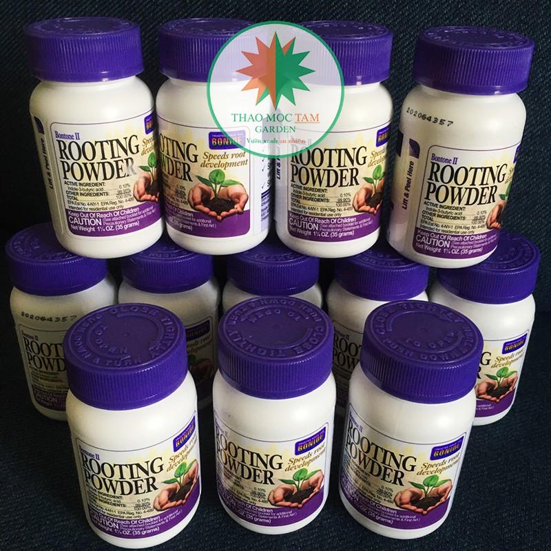 Bột giâm cành ROOTING POWDER chuẩn Mỹ - Bột kích rễ giâm chiết cành, chống khuẩn cao cấp cho lan và hoa hồng