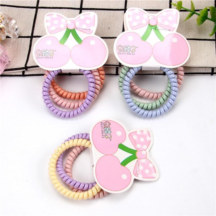 Combo 2 Dây Buộc Tóc Lò Xo, Set 3 Thun Cột Tóc Lò Xo Mẫu Mới Phong Cách Hàn Quốc