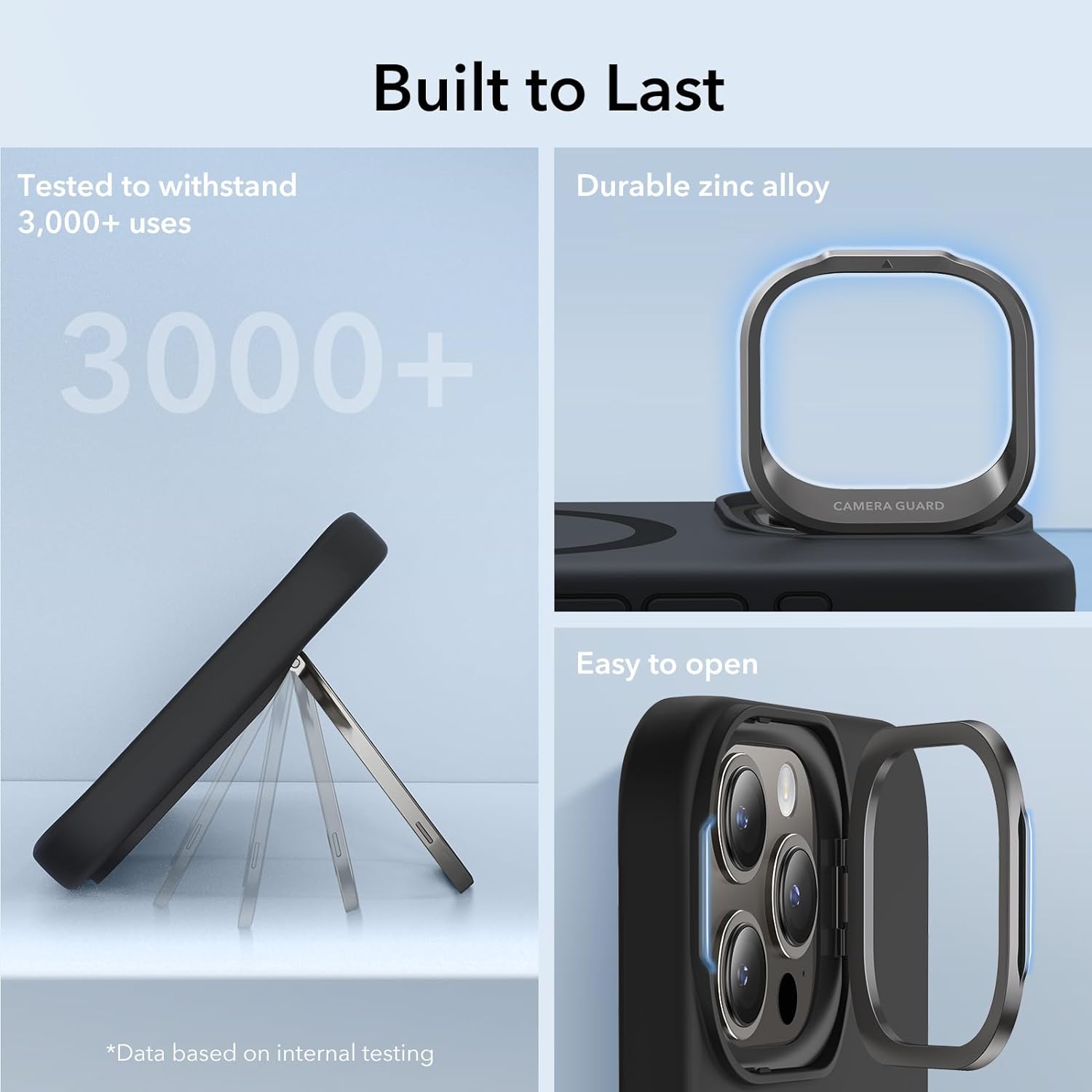 Ốp Lưng cho iPhone 15 Pro Max ESR Cloud Soft Case Stash Stand with HaloLock - Hàng Chính Hãng