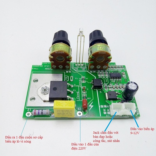 MẠCH TIMER ĐIỀU CHỈNH DÒNG VÀ ÁP MÁY HÀN CELL 41A