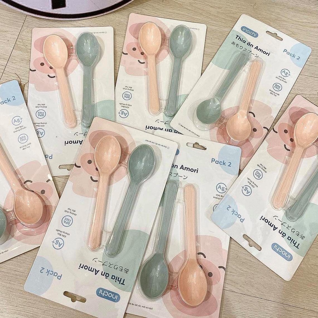 Set 2 thìa ăn dặm cao cấp amori cực an toàn
