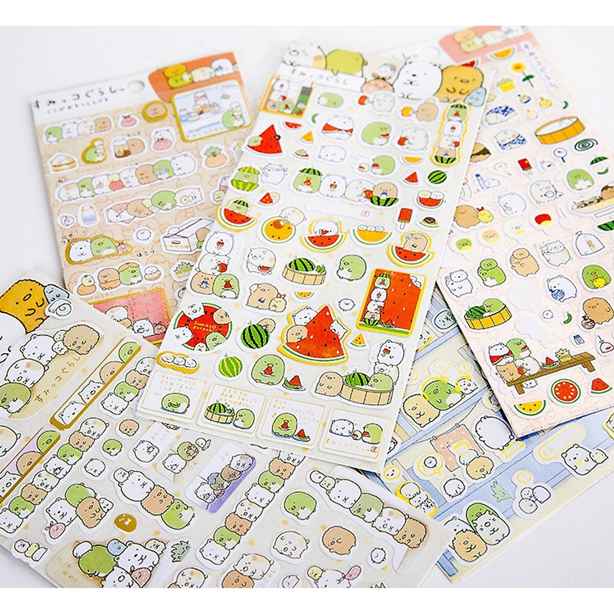 Bộ 2 tấm Sticker trang trí Kawaii (trang trí nhật ký, sổ kế hoạch) - Giao mẫu ngẫu nhiên