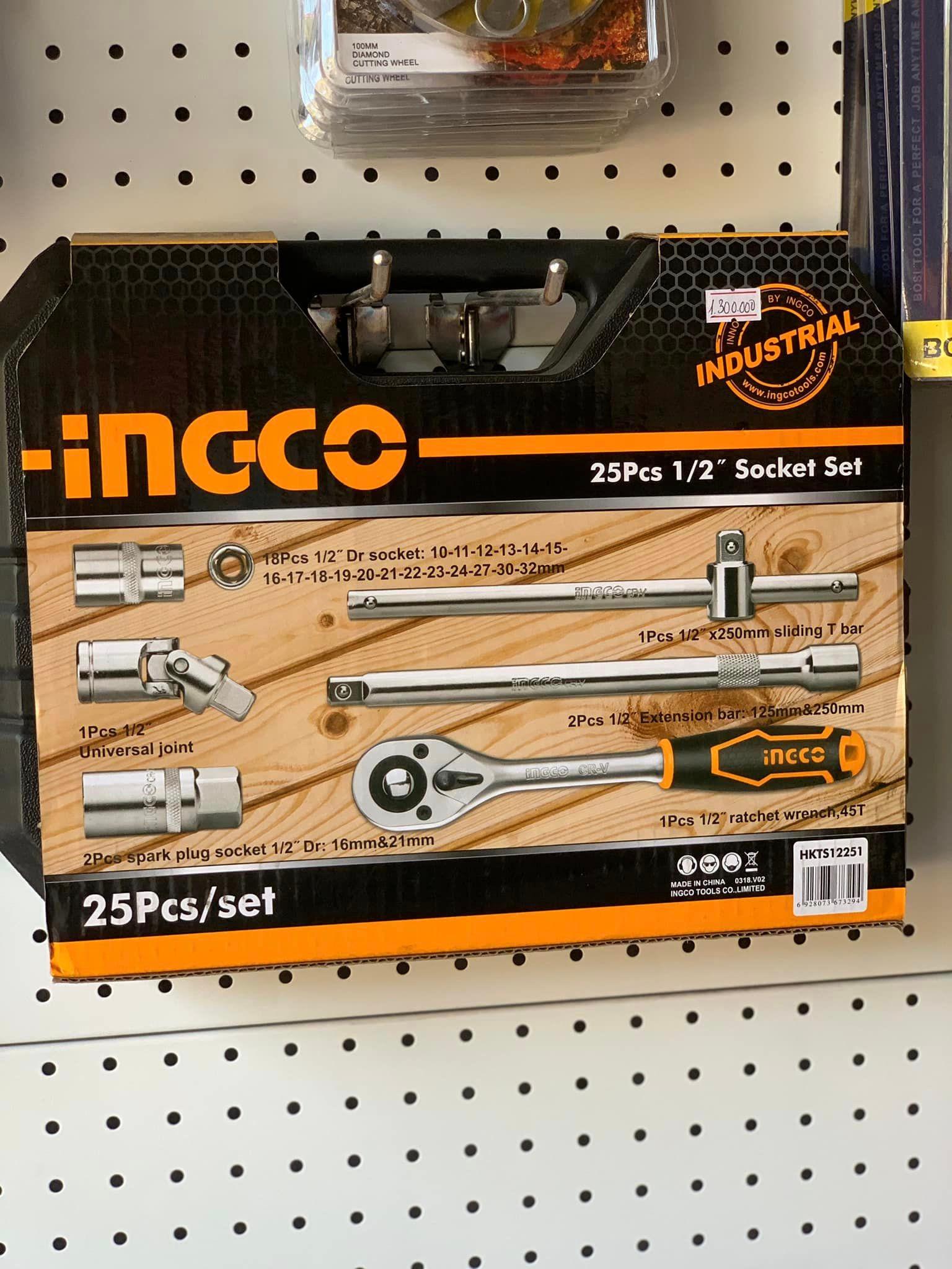 BỘ 25 ĐẦU TUÝP INGCO HKTS12251 - HÀNG CHÍNH HÃNG