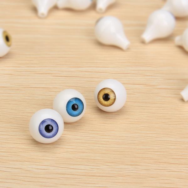 8 Pcs Round Acrylic Doll Eyes Eyeballs for  Accessory 14mm