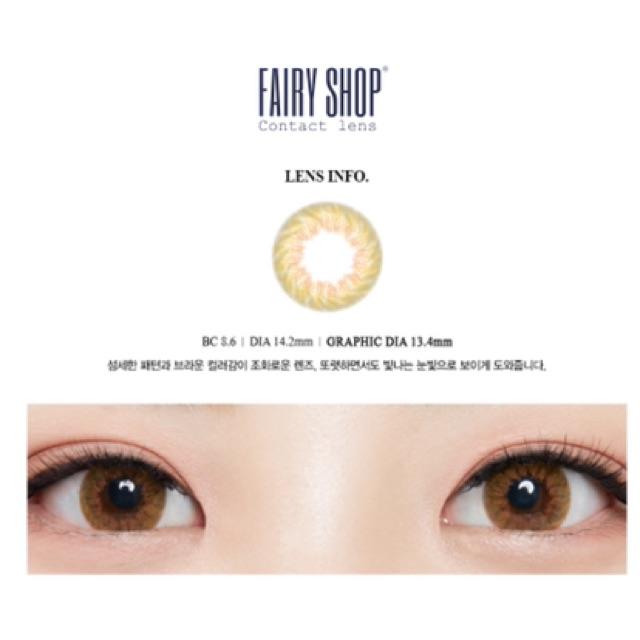 Áp tròng BOUG BROWN 0 độ - Kính Áp Tròng FAIRY SHOP CONTACT LENS