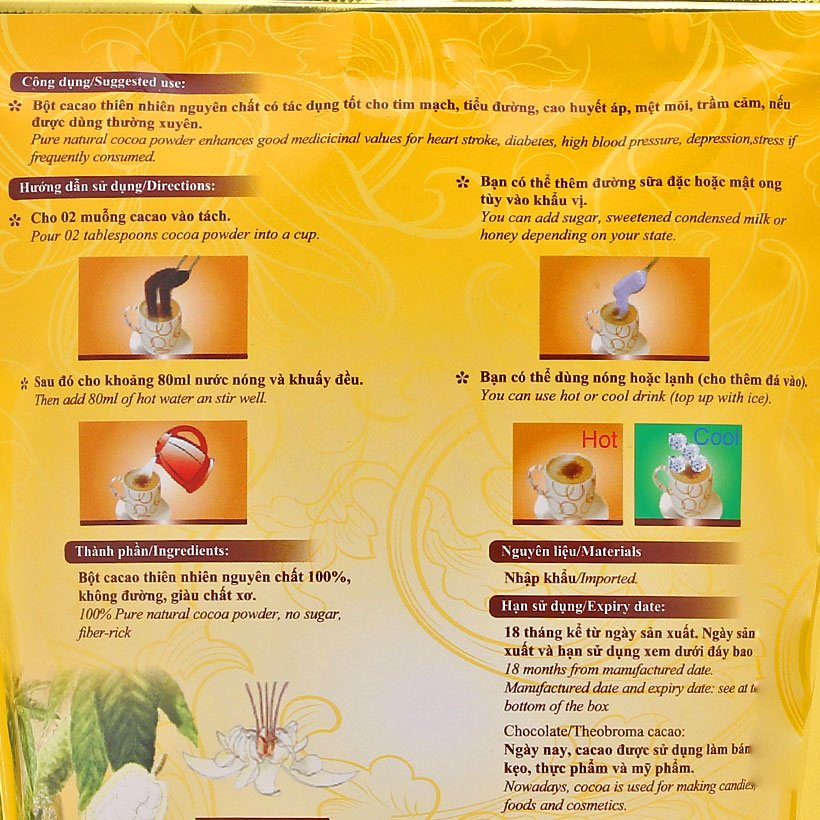 Bột Cacao nguyên chất Rich