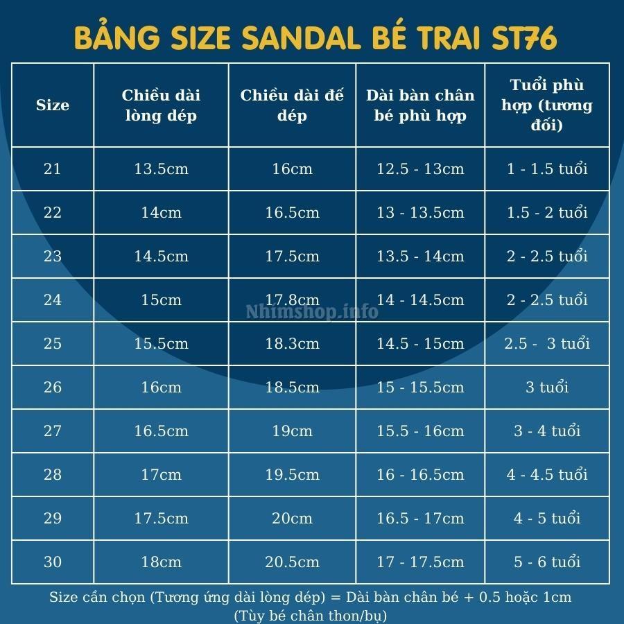 Dép quai hậu sandal bé trai quai ngang nhựa dẻo cao cấp êm nhẹ chống trơn trượt cho trẻ em 1, 2, 3, 4, 5 tuổi ST76