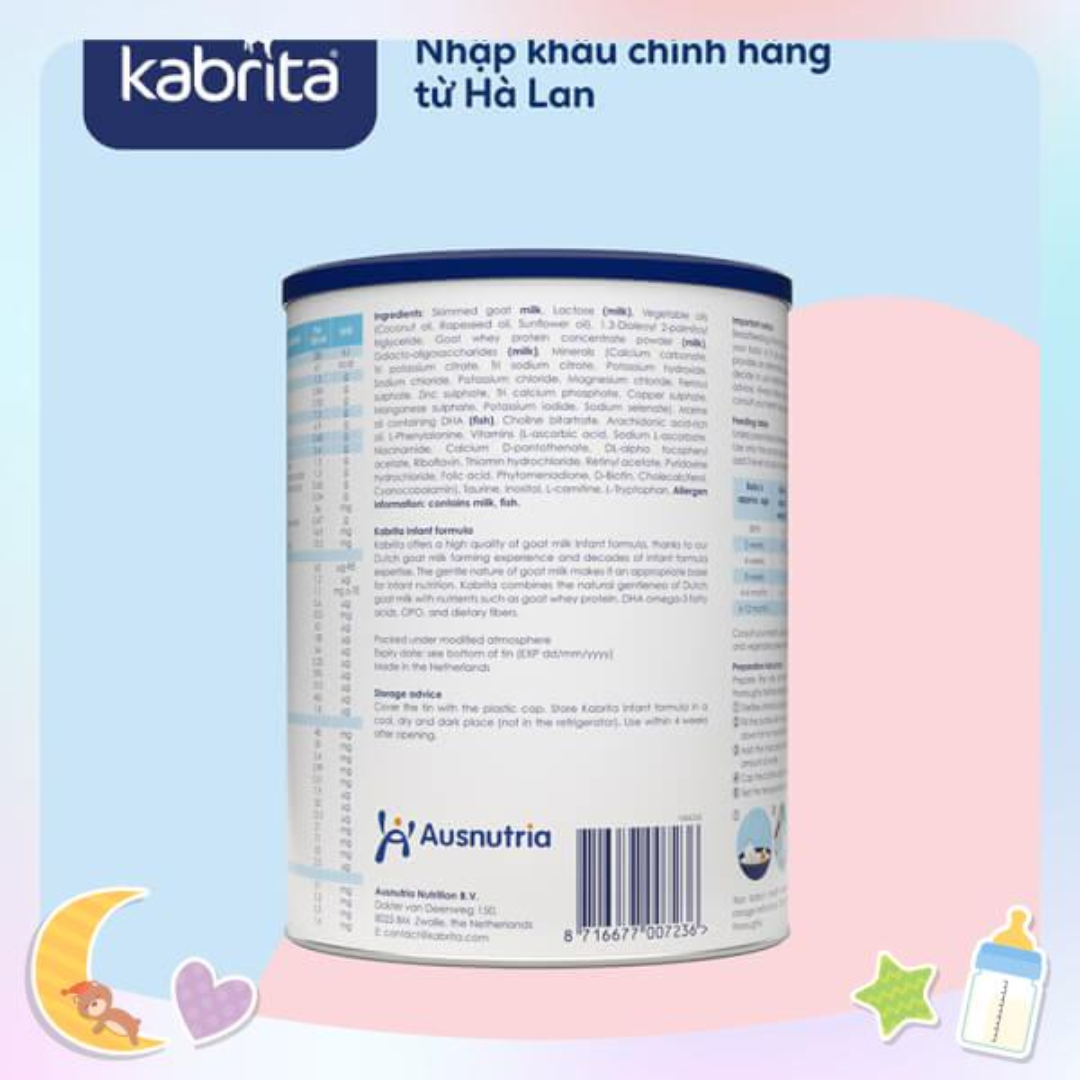[DATE 2026 - MUA 1 TẶNG 1] Sữa dê Kabrita Số 1 800g (0-12 tháng)