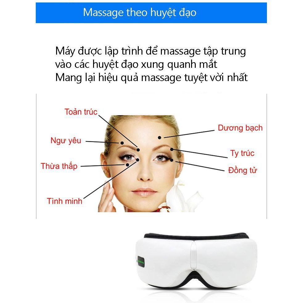 Máy Massage Mắt Thông Minh Rulax phiên bản mới nhất 2021 hỗ trợ Trị Mỏi Mắt, Thâm Quầng (Tích Hợp Bluetooth Nghe Nhạc )