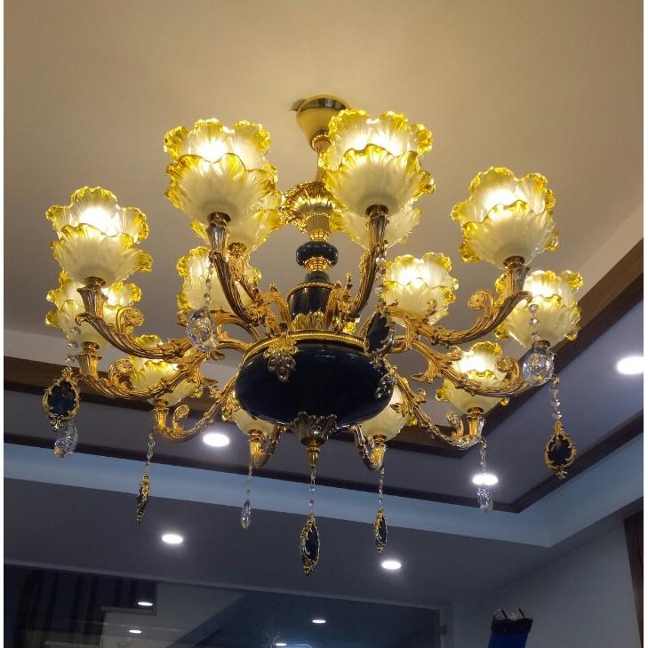 Đèn Chùm Phòng Khách Hiện Đại QTD06-15T, Đèn Chùm Đẹp Cao Cấp Trang Trí Nội Thất