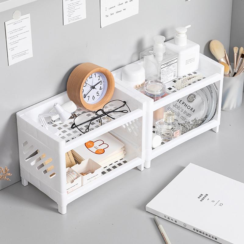 Kệ đựng đồ mỹ phẩm 2 tầng tiện lợi