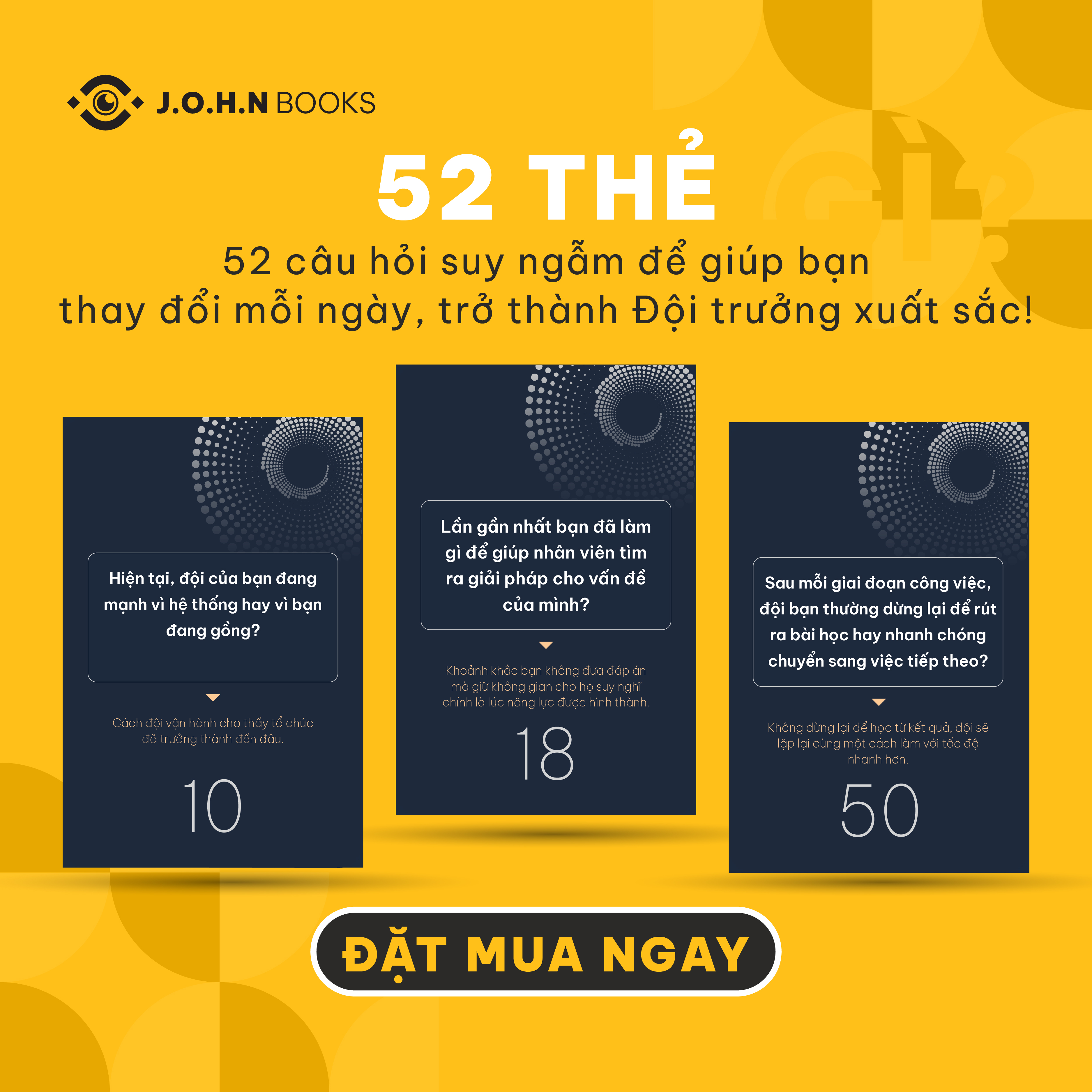 Bộ thẻ khai vấn phát triển năng lực Lãnh đạo &amp; Quản lý đội nhóm dành cho Leader