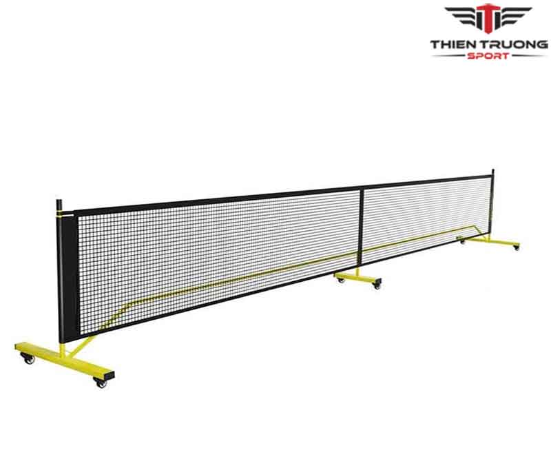 Trụ lưới di động Pickleball tập luyện, có bánh xe di chuyển, thiết kế nhỏ gọn. Trụ lưới pickleball kích thước tiêu chuẩn 670 x 71 x 91.5 cm thích hợp dùng trong nhà và ngoài trời