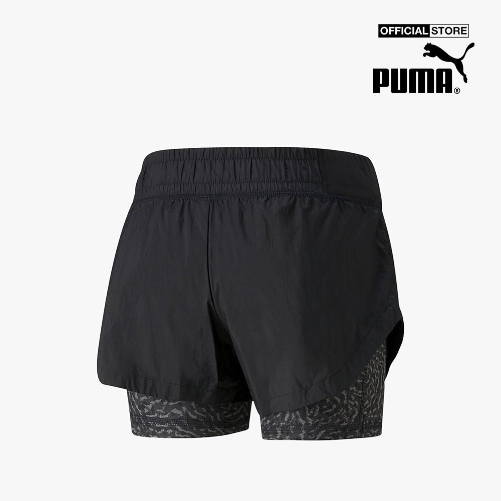 PUMA - Quần shorts thể thao nữ Marathon 2 In 1 Woven Running 521380