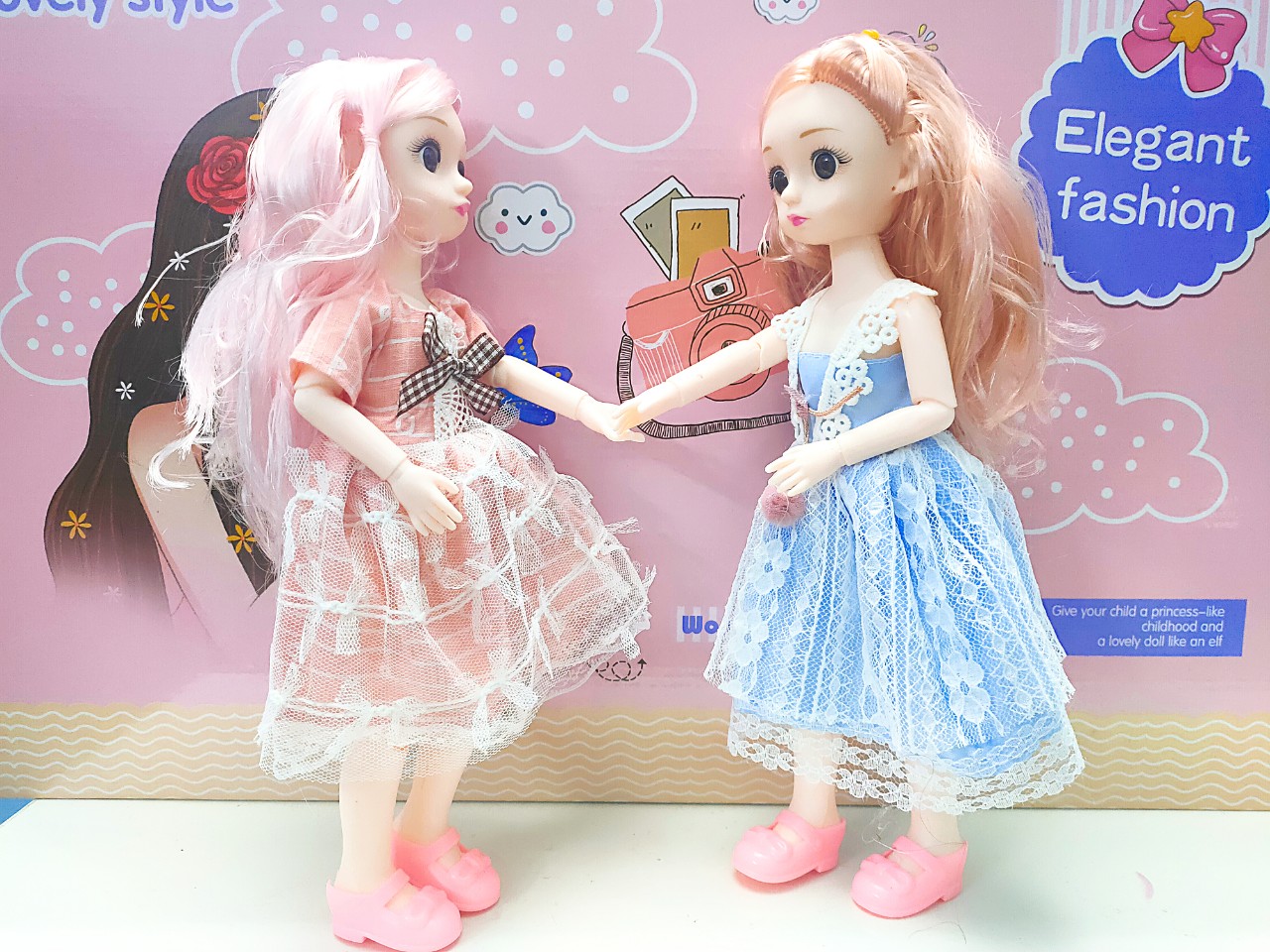 BÚP BÊ BJD 30CM 22 KHỚP MẮT ĐÁ SIÊU ĐẸP NHIỀU LOẠI ĐẦM VÁY DỄ THƯƠNG