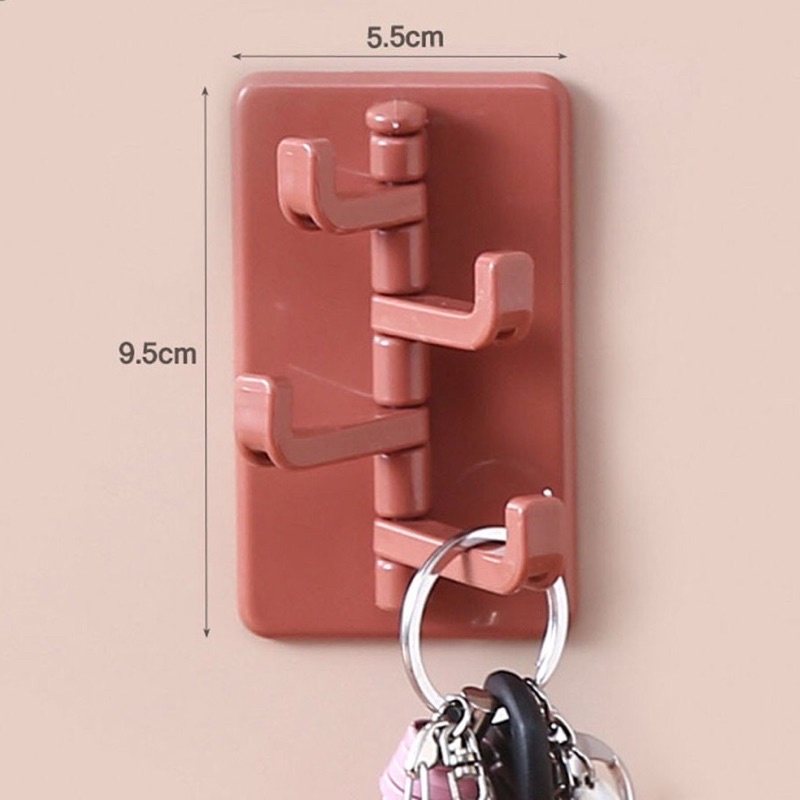 Móc treo đồ dán tường đa năng 4 chấu hình cây thông chắc chắn tiện dụng - móc treo chìa khóa, vật dụng, quần áo tiện lợi