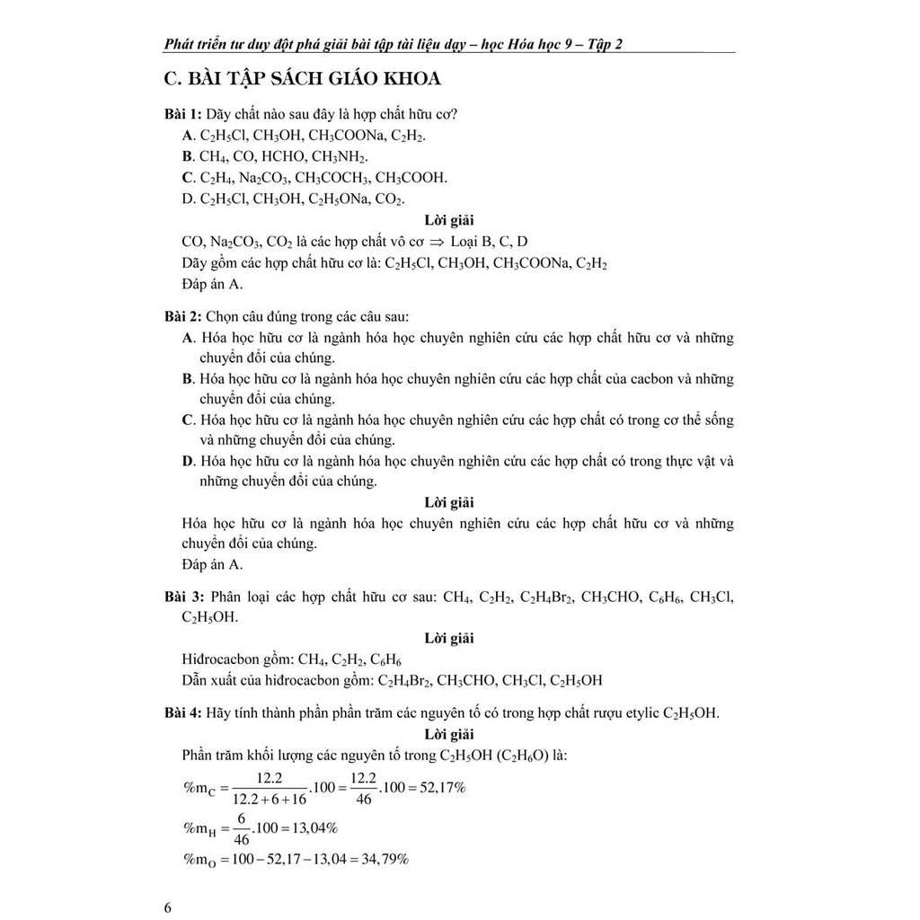 Sách - Phát Triển Tư Duy Đột Phá Giải Bài Tập Tài Liệu Dạy Học Hóa Học 9 Tập 2