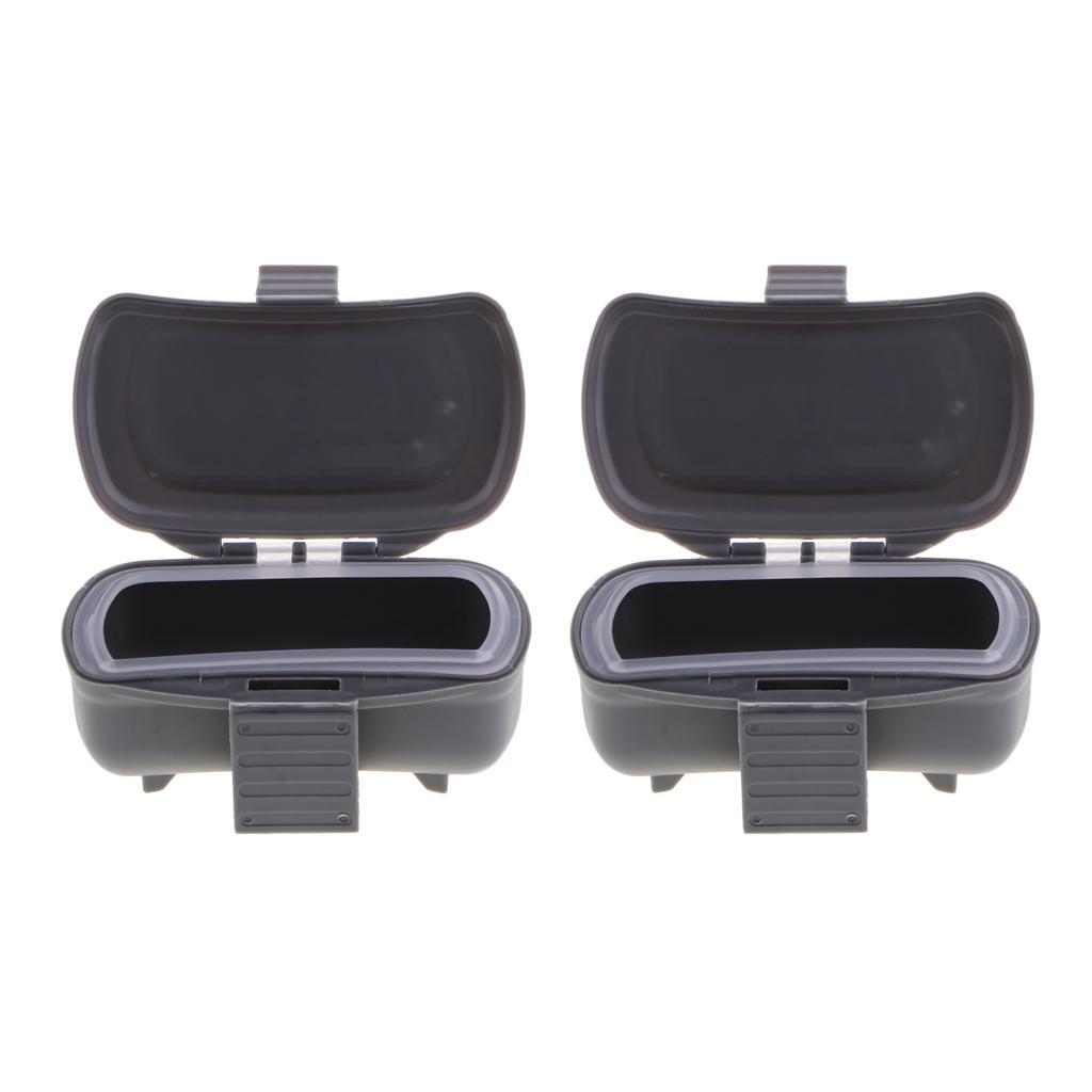 2 Pieces Tackle Box Live Bait Lure Storage Case