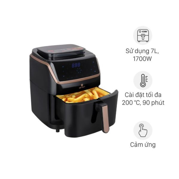 Nồi Chiên Không Dầu Kiêm Hấp Mutosi MF-S102 - Hàng chính hãng