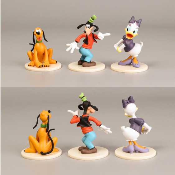 Sét 6 Mô Hình Chuột Mickey Và Vit Donald Cao 6-7cm