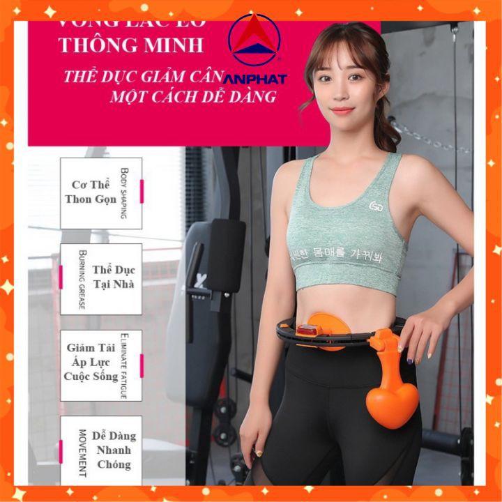 Vòng lắc eo thông minh, Vòng lắc eo massage tự đếm số giảm mỡ bụng nhanh chóng