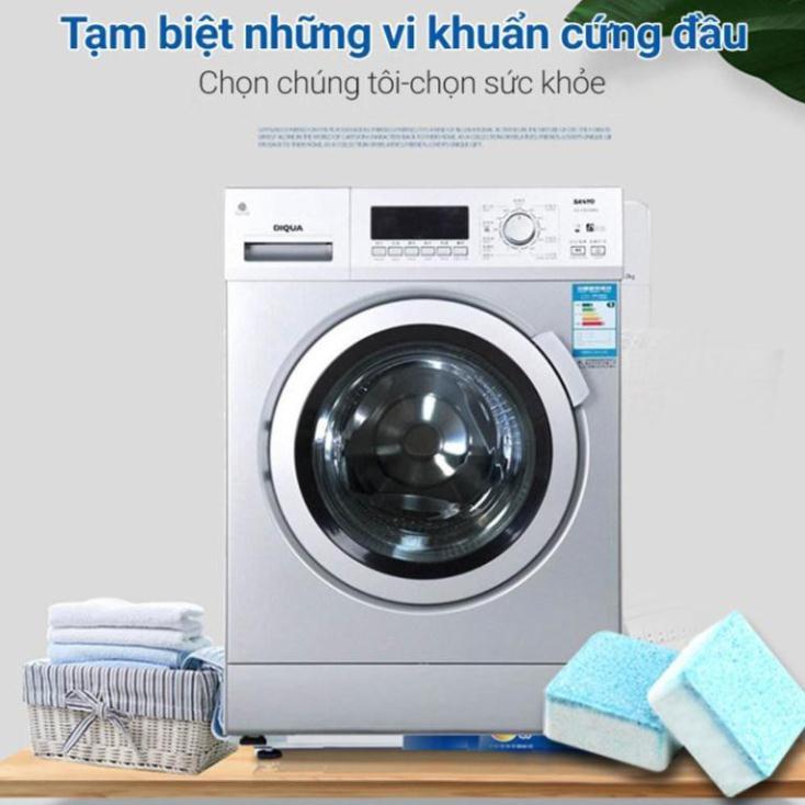 Tẩy lồng máy giặt hộp 12 viên diệt khuẩn, tẩy cặn bẩn máy giặt