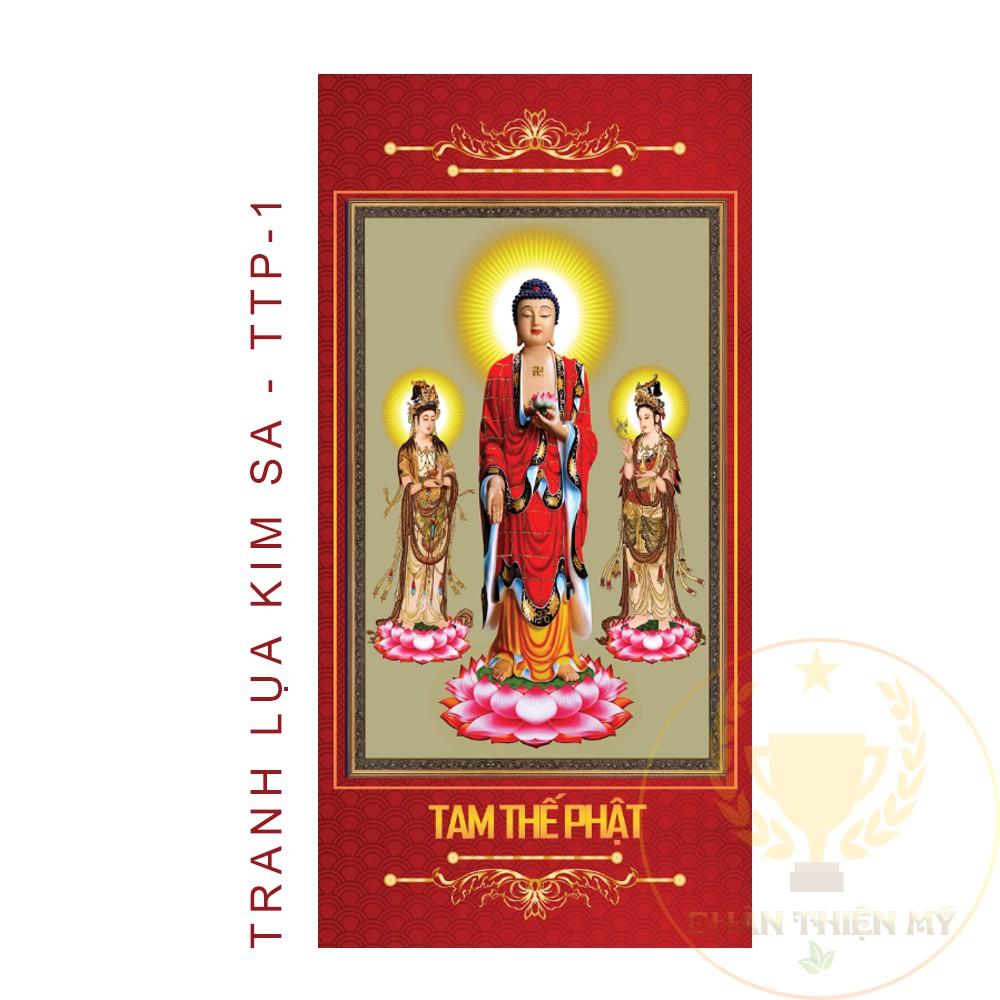 Tranh Kim Sa Tam Thế Phật