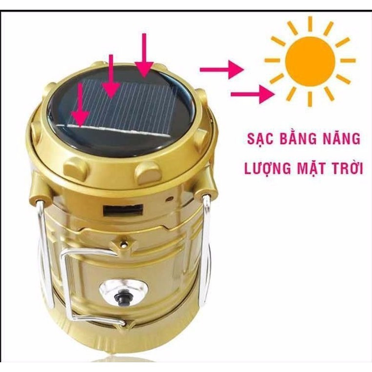 Đèn Bão Tích Điện Năng Lượng Mặt Trời 3 Trong 1