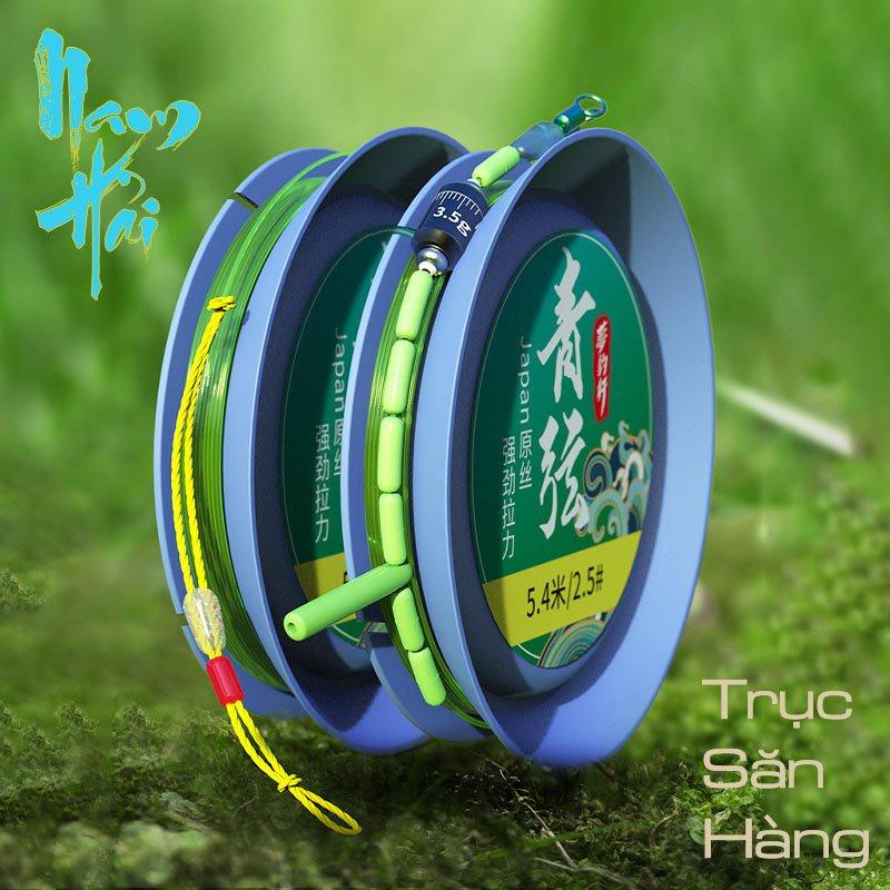 Bộ dây trục câu đơn câu đài buộc sẵn cước câu cá tàng hình đủ kích cỡ, trục săn hàng Nam hải PK20