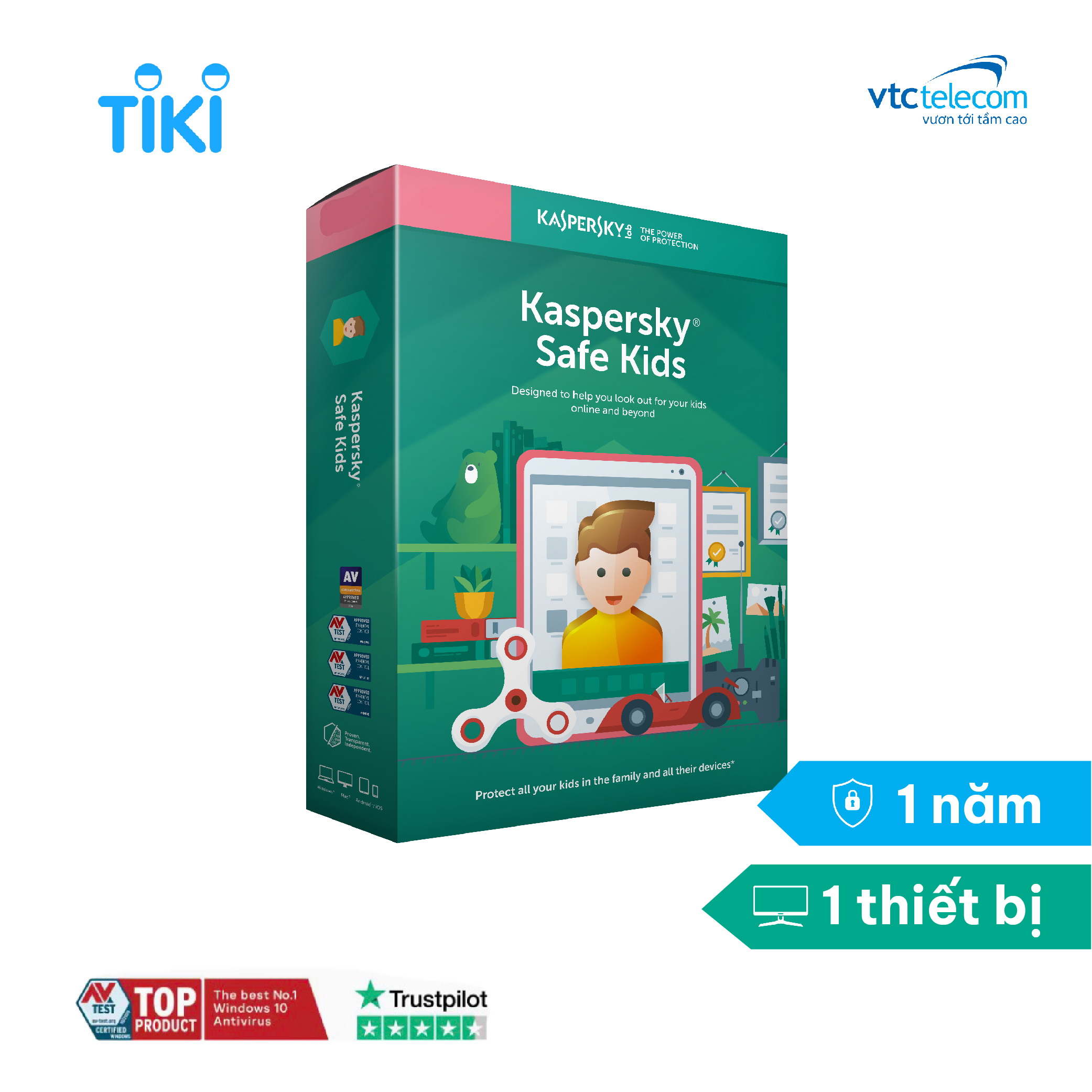 Phần mềm Kaspersky Safe Kids - Hàng chính hãng