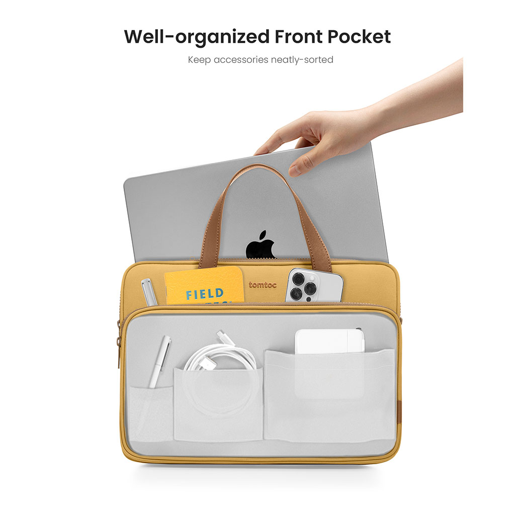 Túi Đeo Nữ Tomtoc H22C1 Premium Theher Shoulder Bag MB 13”/14”, ULTRABOOK 13″ - Hàng chính hãng