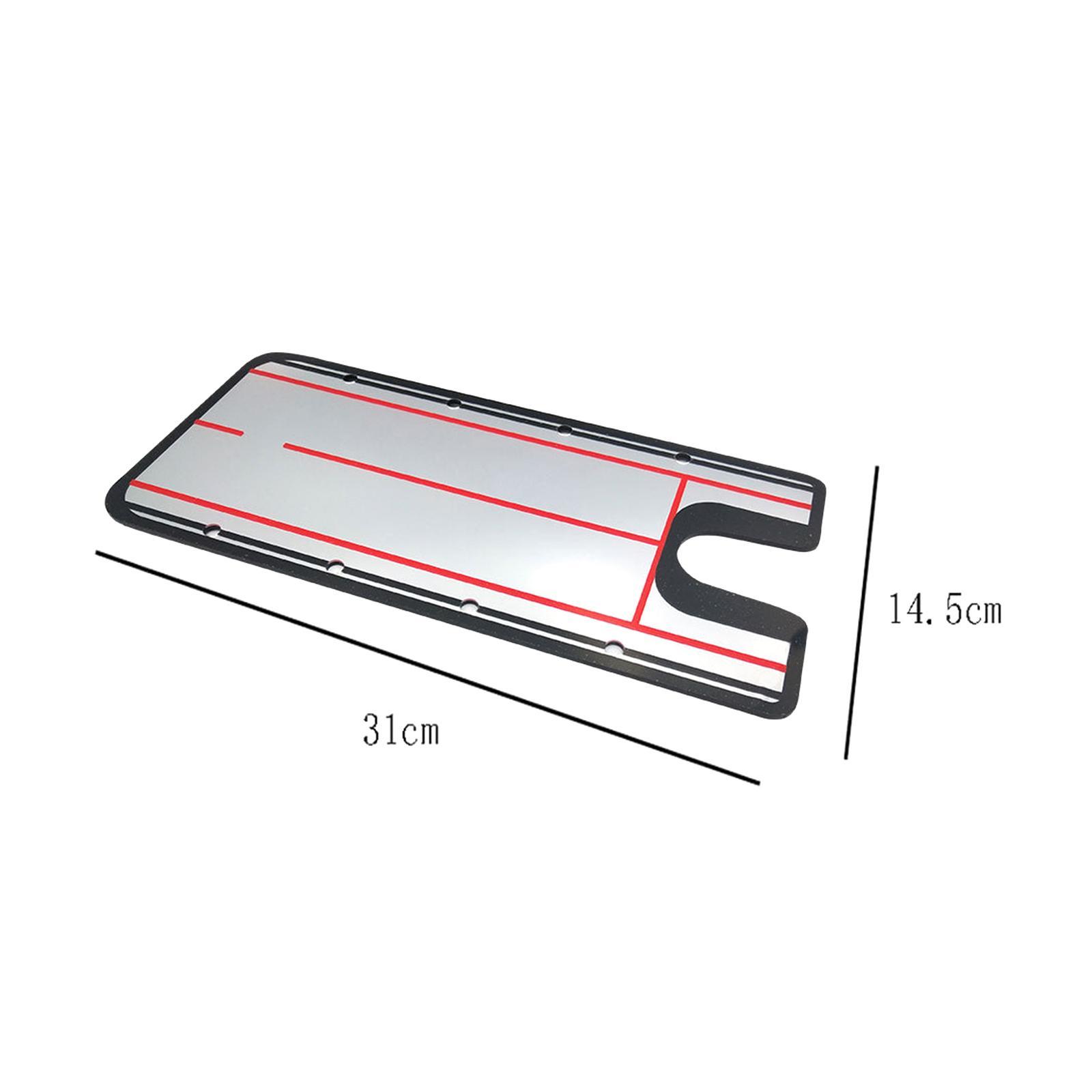Golf Putting Alignment Mirror Golf Putting Practice Acrylic Golf Putting Trainer Golf Putting Training Aid for Indoor Outdoor