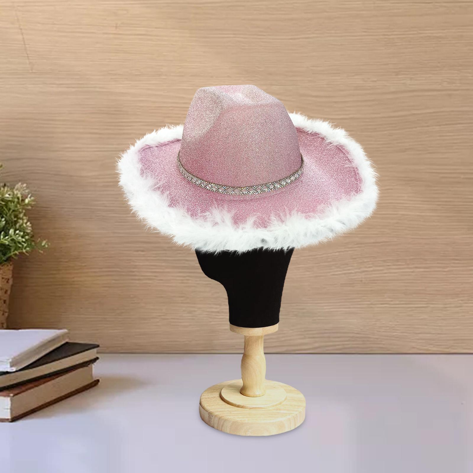 Western Style Cowgirl Hat Cowboy Hat for Rave Halloween Party Women