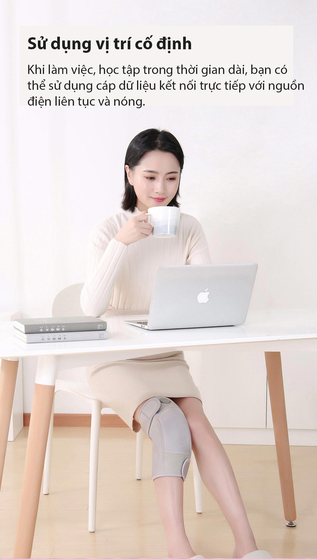 Đai massage nhiệt hồng ngoại khớp gối PMA G10 Hàng Chính Hãng