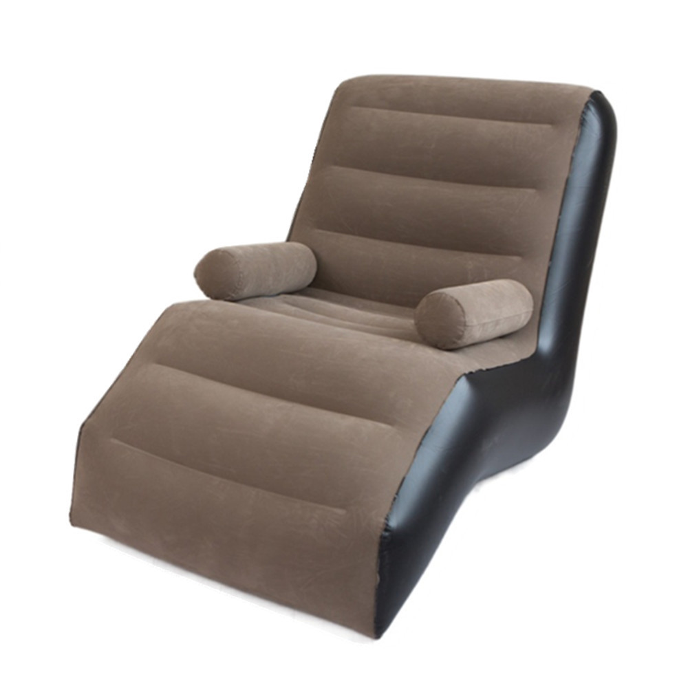 Ghế Hơi Tựa Lưng, Ghế Hơi Sofa Bọc Nhung Có Tay Vịn, Mềm Mịn, Chất Lượng Cao