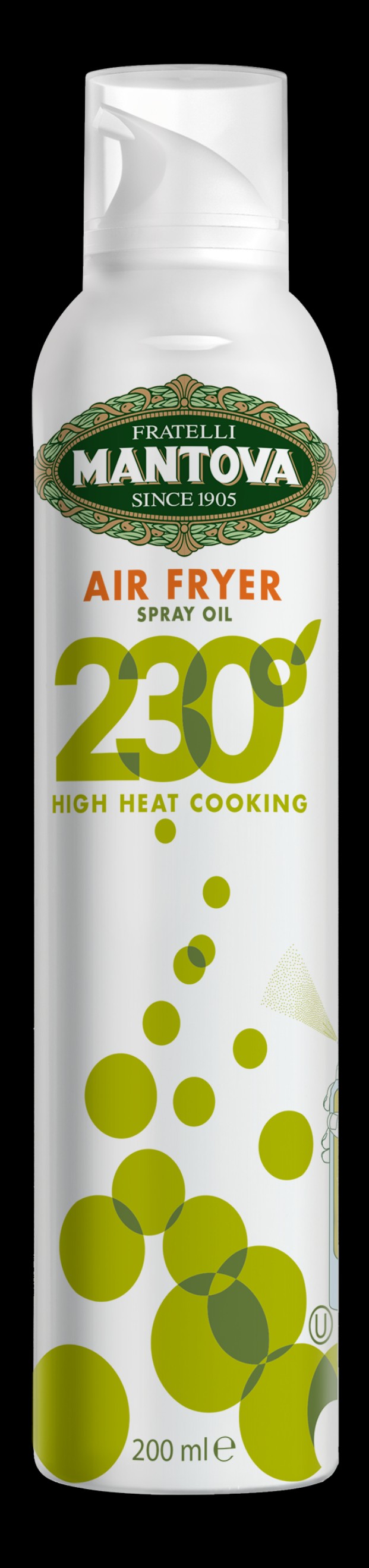 Dầu Xịt Cho Nồi Chiên Không Dầu 200ml - Mantova Air Fryer Oil Spray 200ml