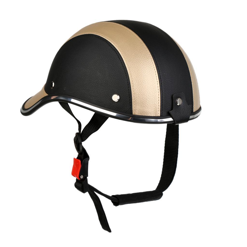2 Pieces Motorcycle Protective Hat 55-60cm Baseball Cap Style Bike Scooter Safety Helmet