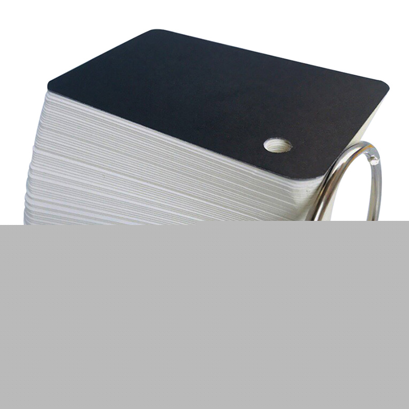 Combo 10 Xấp 100 Thẻ Flashcard Trắng 4.5 x 8 x 3.7cm Học Tiếng Anh Kèm Khoen Bìa