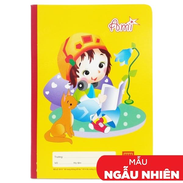 Vở School Pokemon - 4 Ô Ly 80 Trang - Hồng Hà 0515 (Mẫu Màu Giao Ngẫu Nhiên)