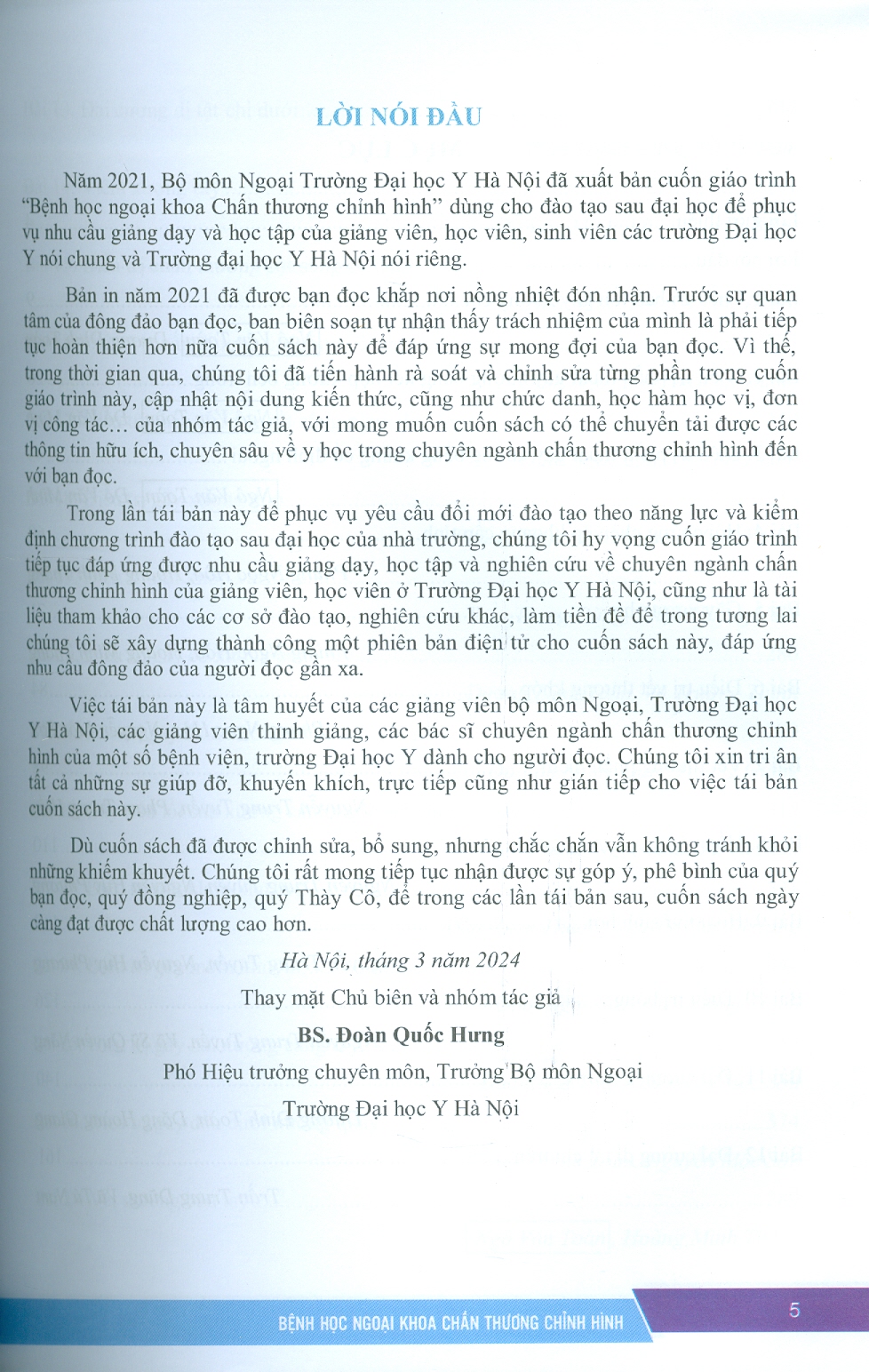 Bệnh Học Ngoại Khoa Chấn Thương Chỉnh Hình (Dùng cho đào tạo sau đại học) - ảnh 5