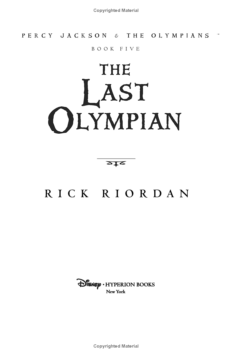 Sách ngoại văn: Percy Jackson And The Olympians 5: The Last Olympian